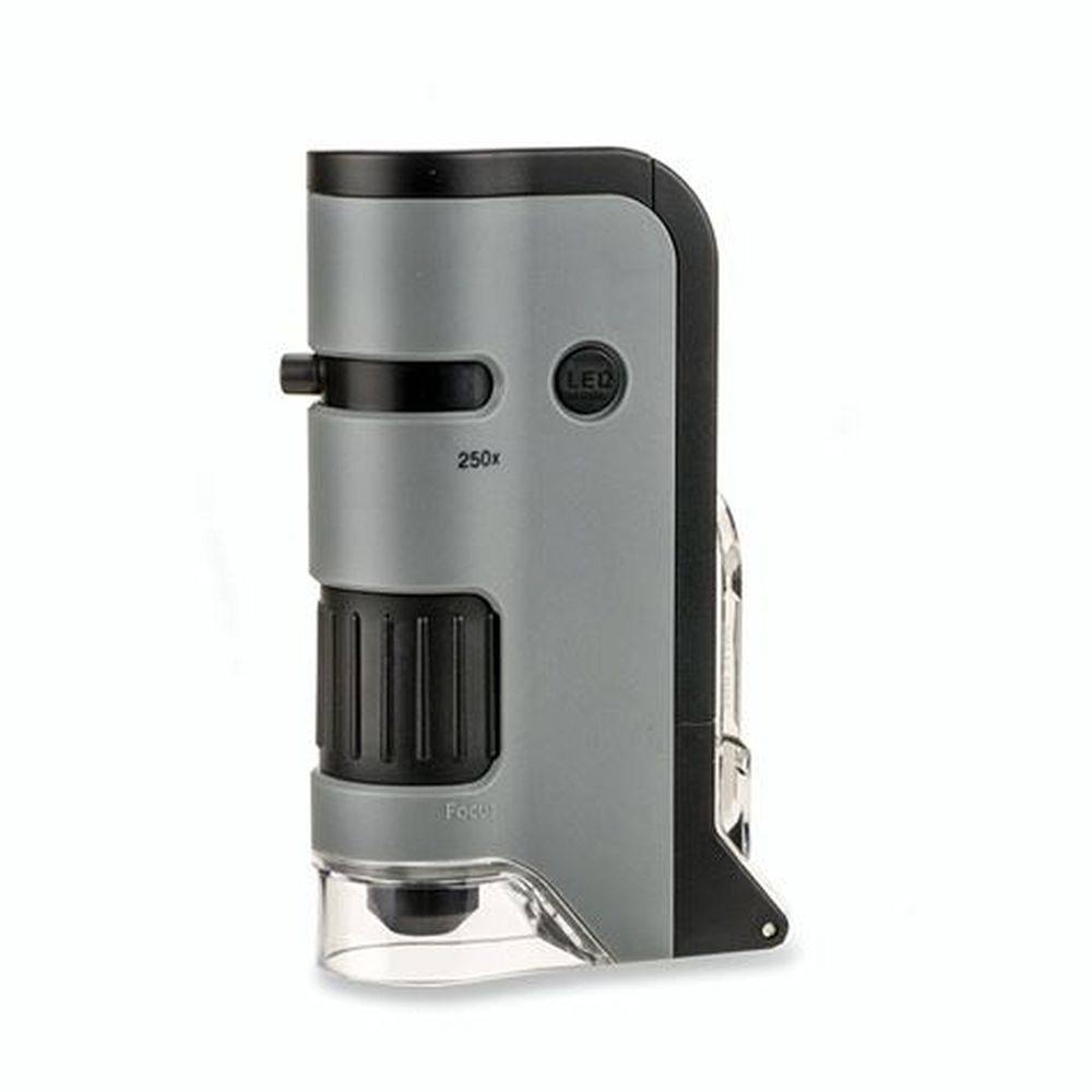 Carson Handmikroskop MP-250 MicroFlip 100-250x mit Smartphone-Adapter