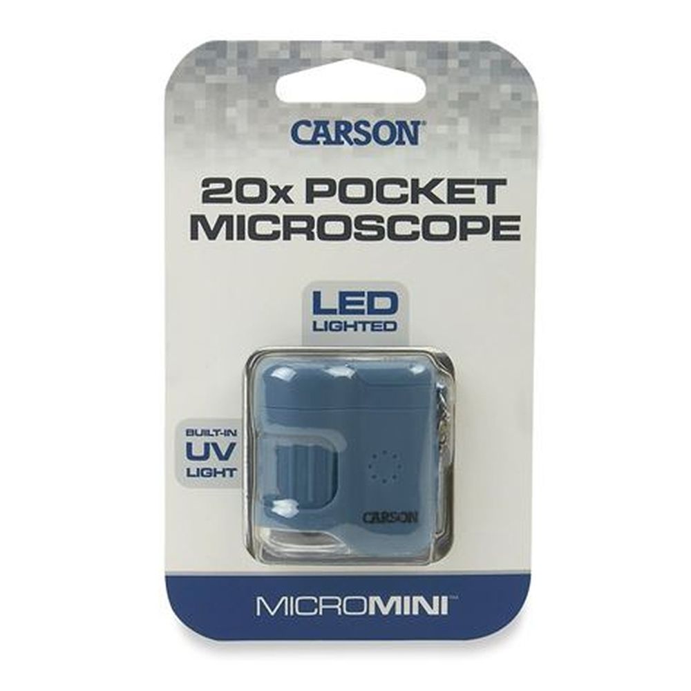 Carson Taschenmikroskop MicroMini 20x, blau