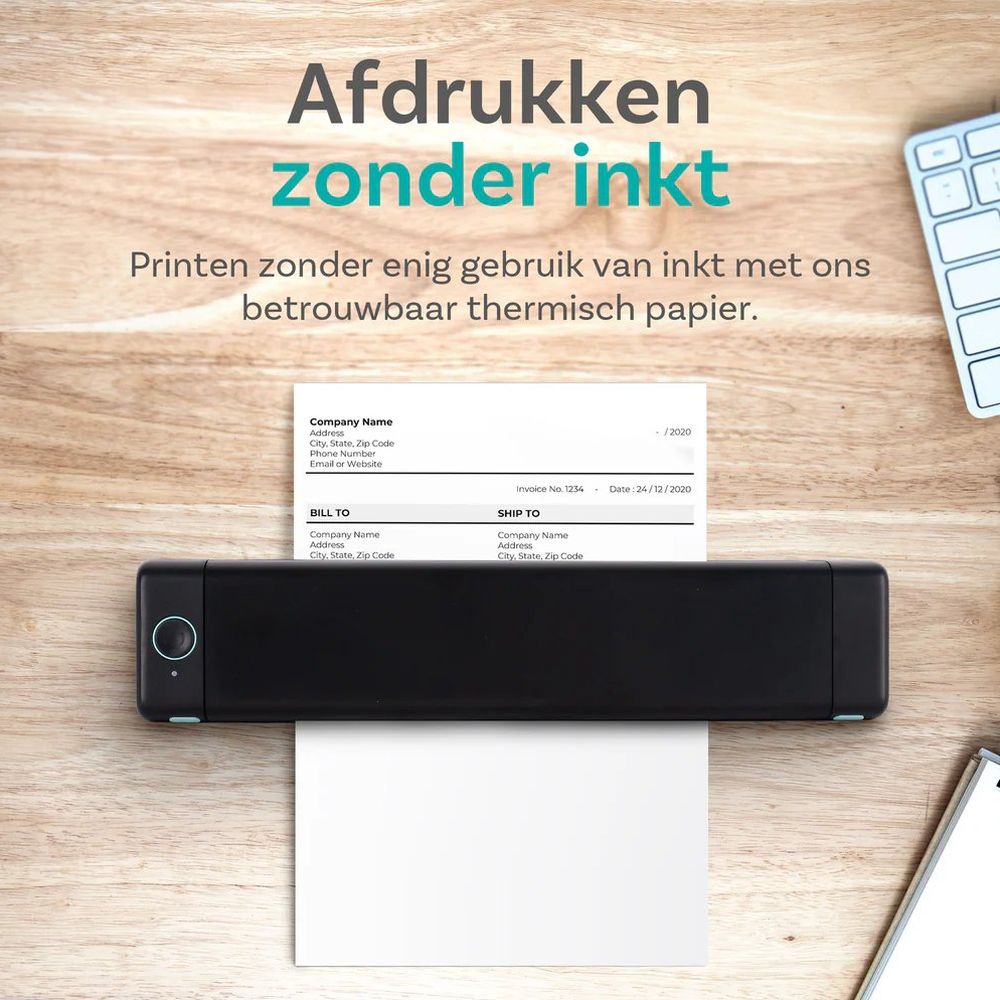 Pora&co Thermodrucker A4, schwarz/grün