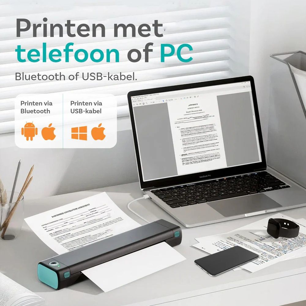 Pora&co Thermodrucker A4, schwarz/grün
