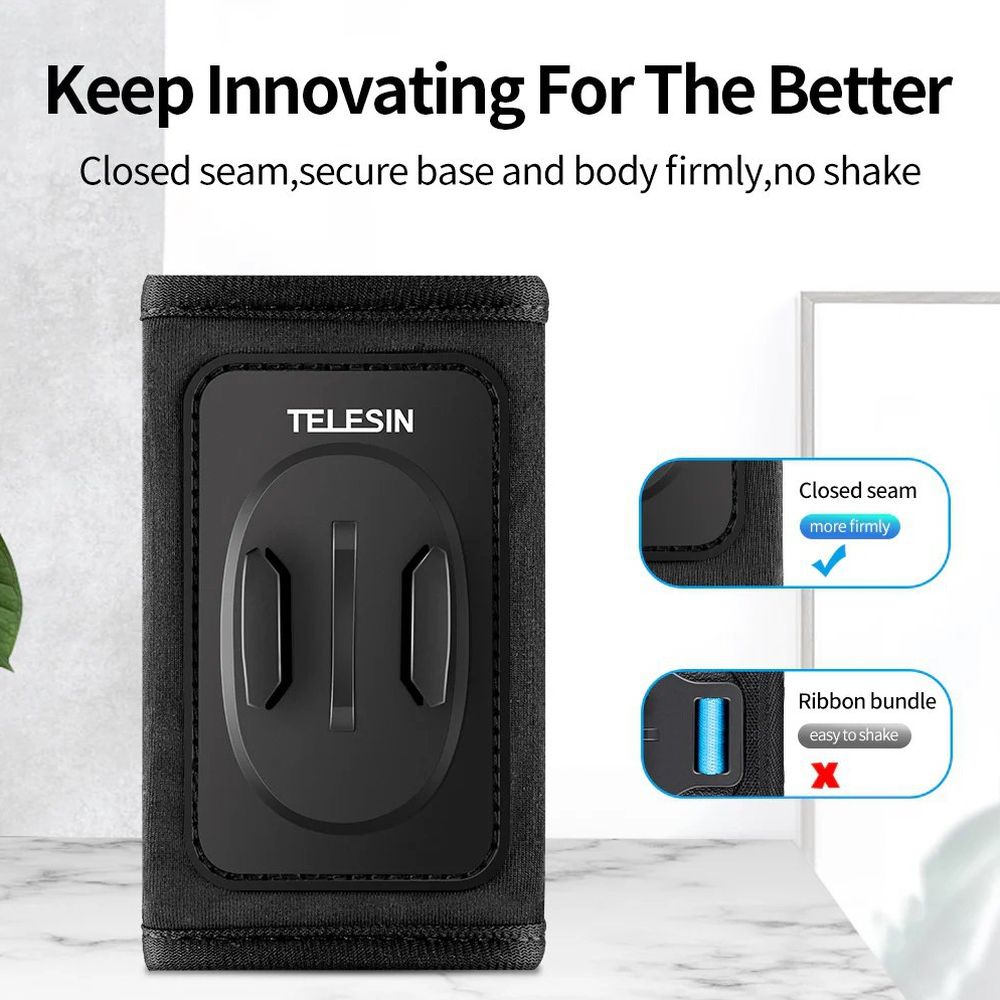 Telesin Rucksackgurt Halterung 360° drehbar