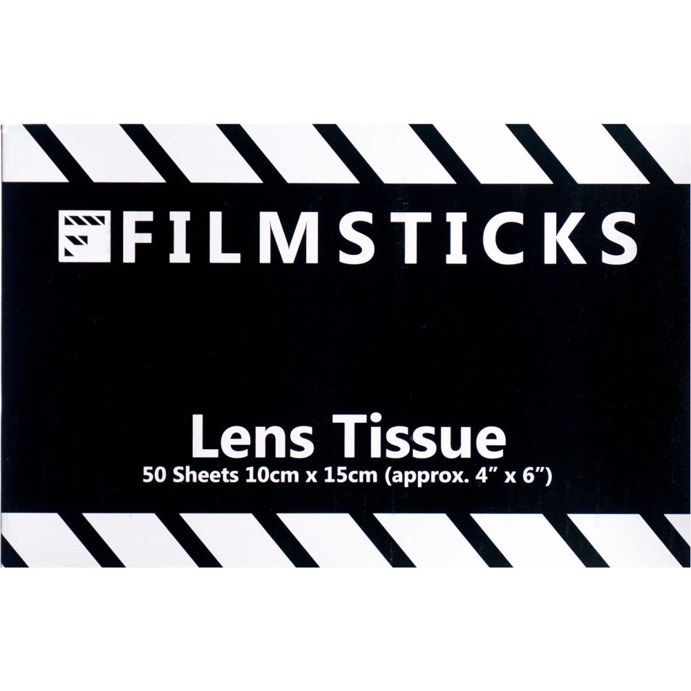 Filmsticks Linsentuch Einwegpackung mit 50 Blatt FLENSTISSUE50