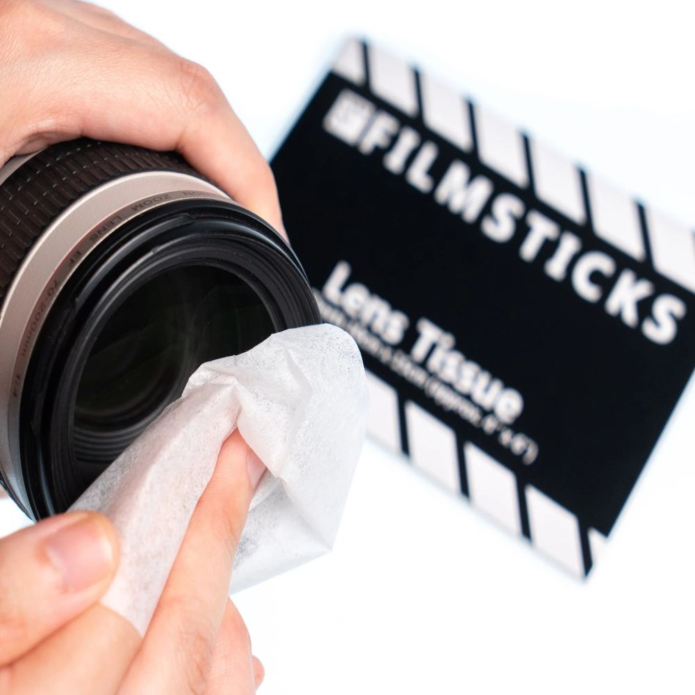Filmsticks Linsentuch Einwegpackung mit 50 Blatt FLENSTISSUE50