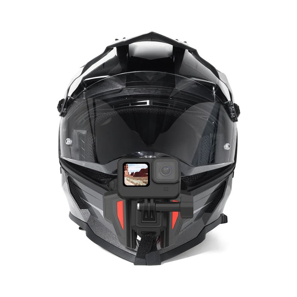 Telesin Premium Helmet Mount / Helmhalterung, orange