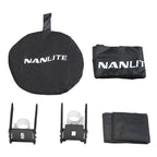 Nanlite Barndoor mit Eggcrate für Pavotube II 30C