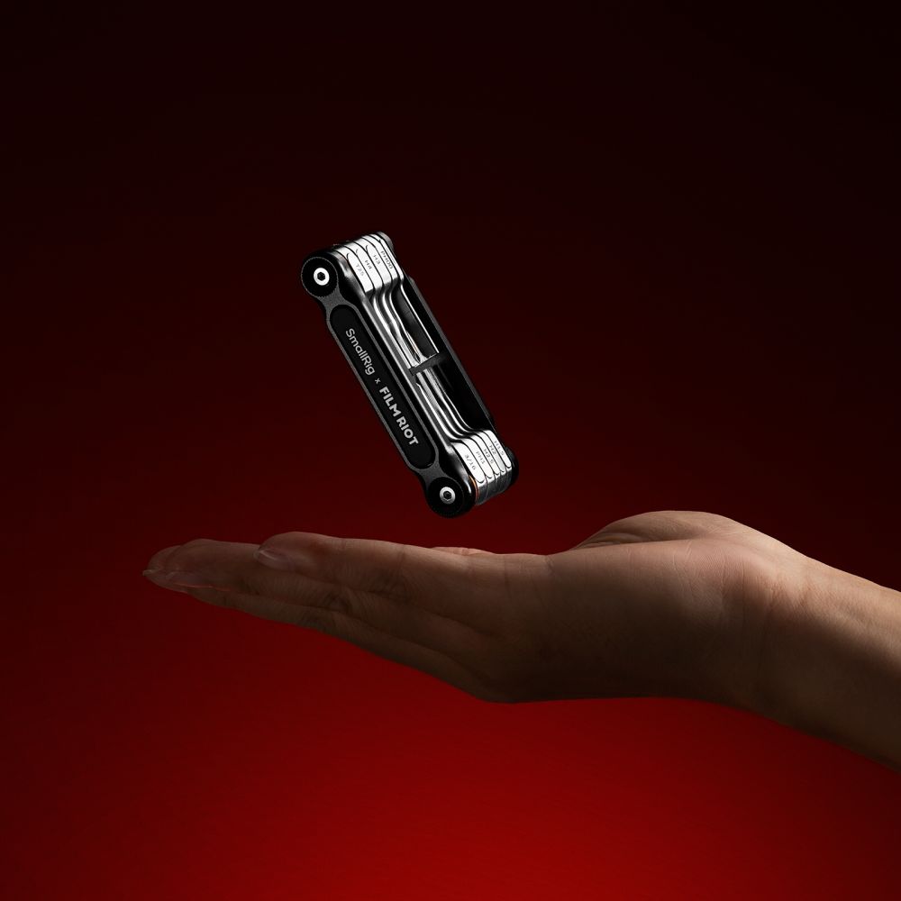 SmallRig x FILM RIOT 10-in-1-Klappschlüssel-Set mit Mehrfachwinkel-Positionierung (Schwarz) 4375