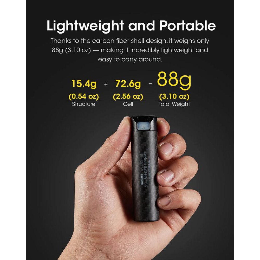 Nitecore Carbon Batterie 6K