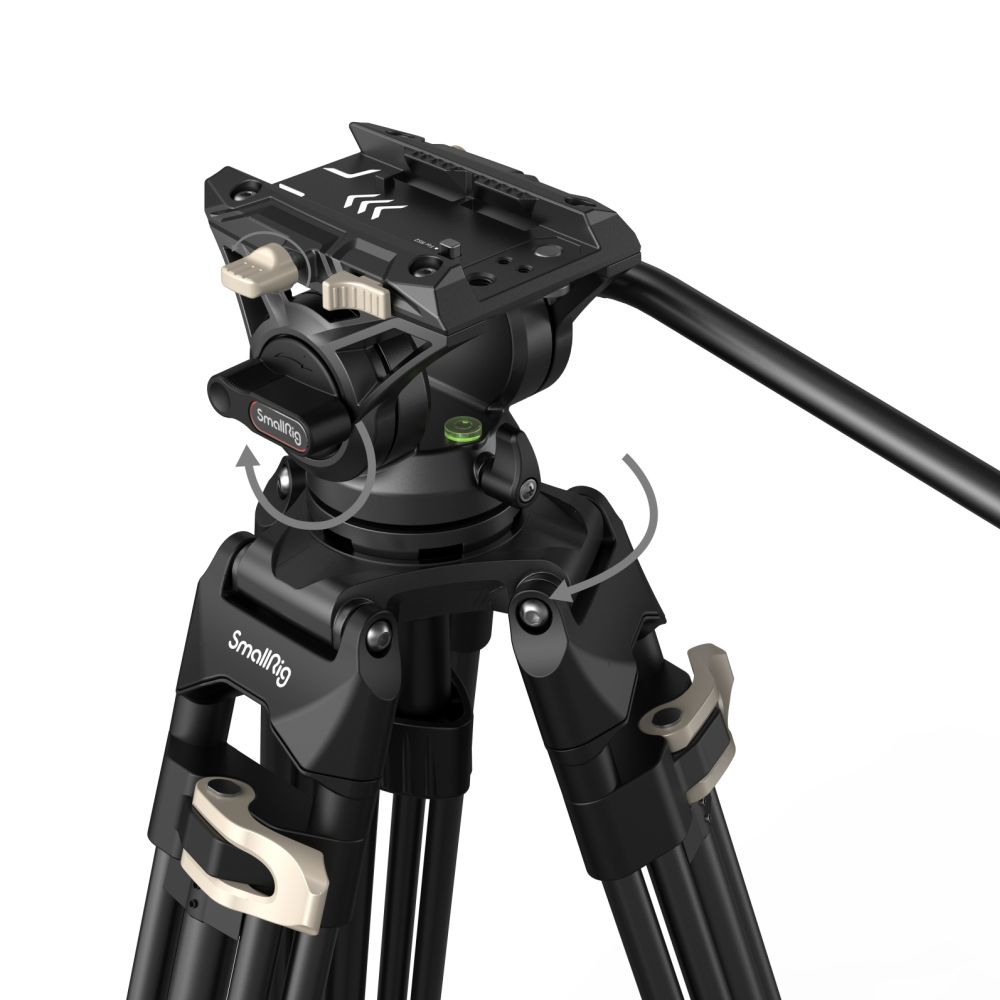 SmallRig 3751B Heavy-Duty Fluid Head Stativ AD-01