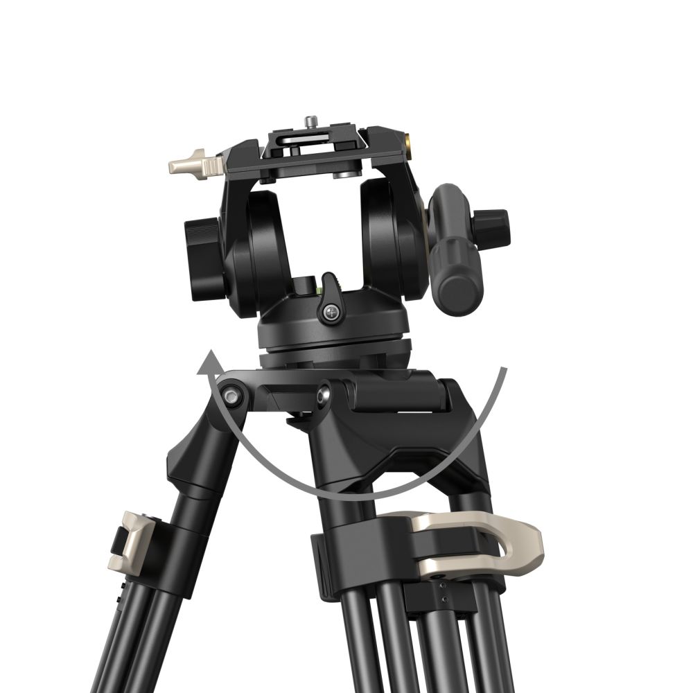 SmallRig 3751B Heavy-Duty Fluid Head Stativ AD-01