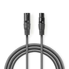 Nedis XLR 3-Pin Stecker-Buchse 0,5m