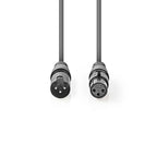 Nedis XLR 3-Pin Stecker-Buchse 0,5m