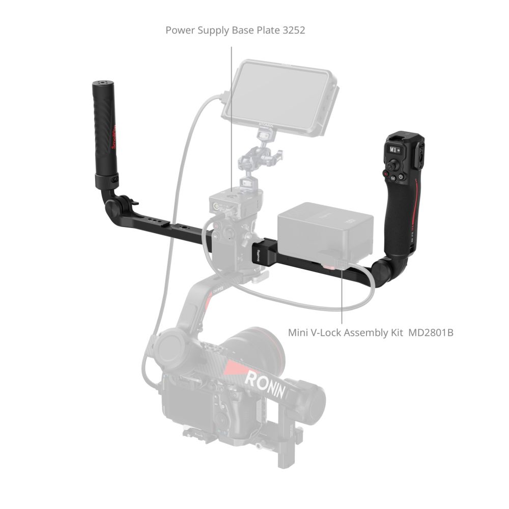SmallRig 4327 Focus Control Dual Griff für DJI RS Serie