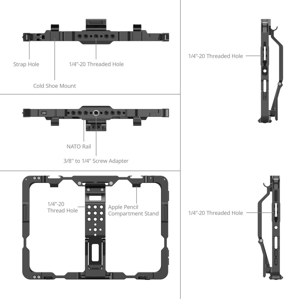 SmallRig MD5058 Käfig für iPad mini 6 / A17 Pro