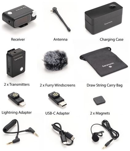Saramonic Ultra Schwarz + 2x Lavalier