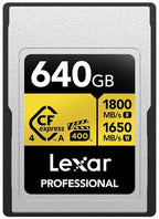 Lexar Professional Gold 4.0 CFexpress Type A 640GB VPG400 R1800/W1650 MB/s