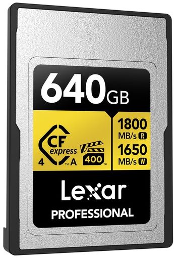 Lexar Professional Gold 4.0 CFexpress Type A 640GB VPG400 R1800/W1650 MB/s