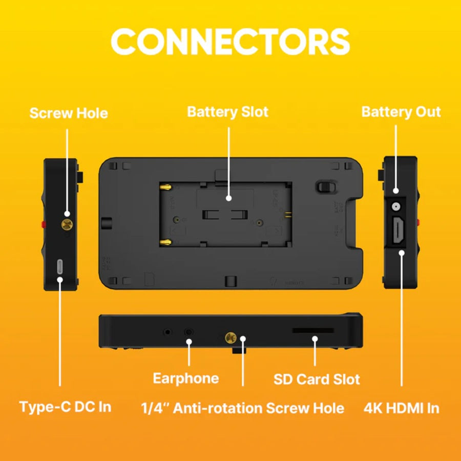 Osee T5+ 5,5" 4K-HDMI On-Camera Monitor Kit - 1000 nits