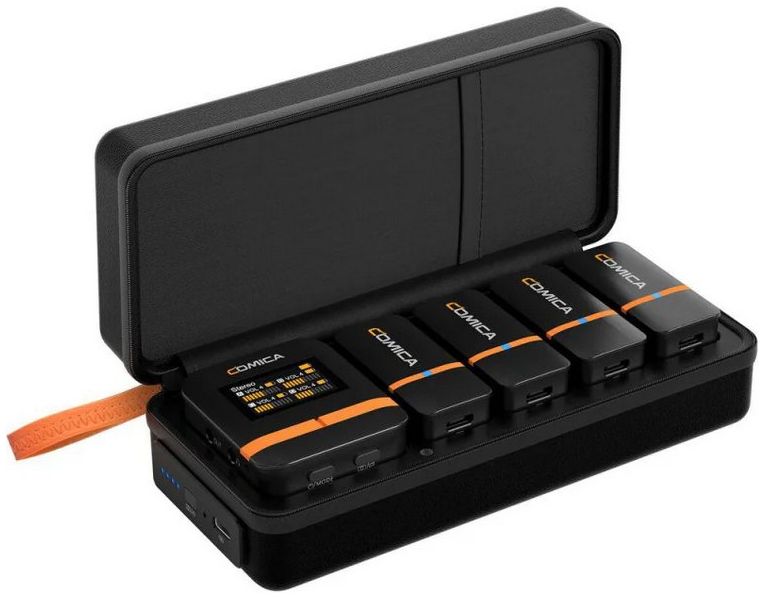Comica Vimo Q (4 TX, 1 RX) drahtloses Mikrofonset