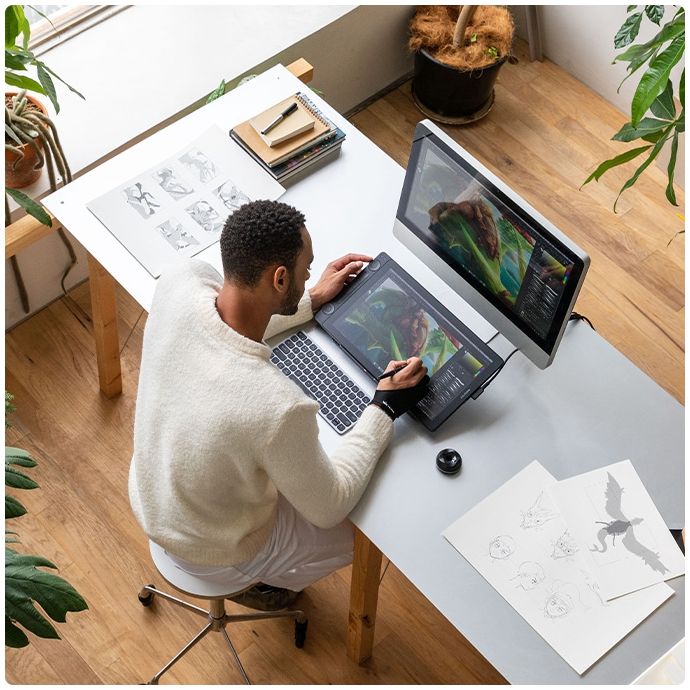 Huion Kamvas 16 Gen 3 mit Ständer