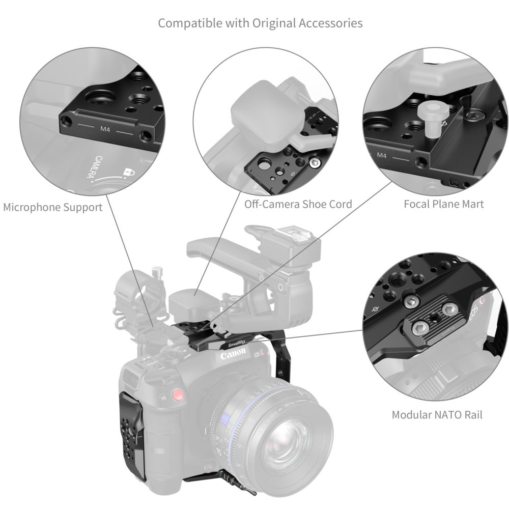 SmallRig 5136 Käfig-Kit für Canon EOS C80