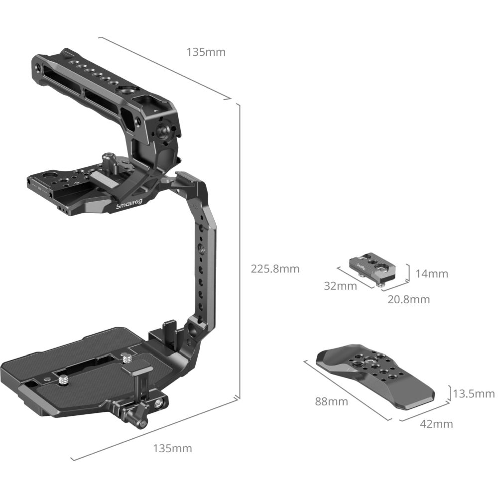 SmallRig 5136 Käfig-Kit für Canon EOS C80