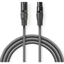 Nedis XLR 3-Pin Stecker-Buchse Kabel 3m