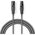 Nedis XLR 3-Pin Stecker-Buchse Kabel 3m