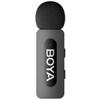 Boya BY-V20 V2.0 Wireless Lavalier Microphone for USB-C - 2 x TX and 1 x RX