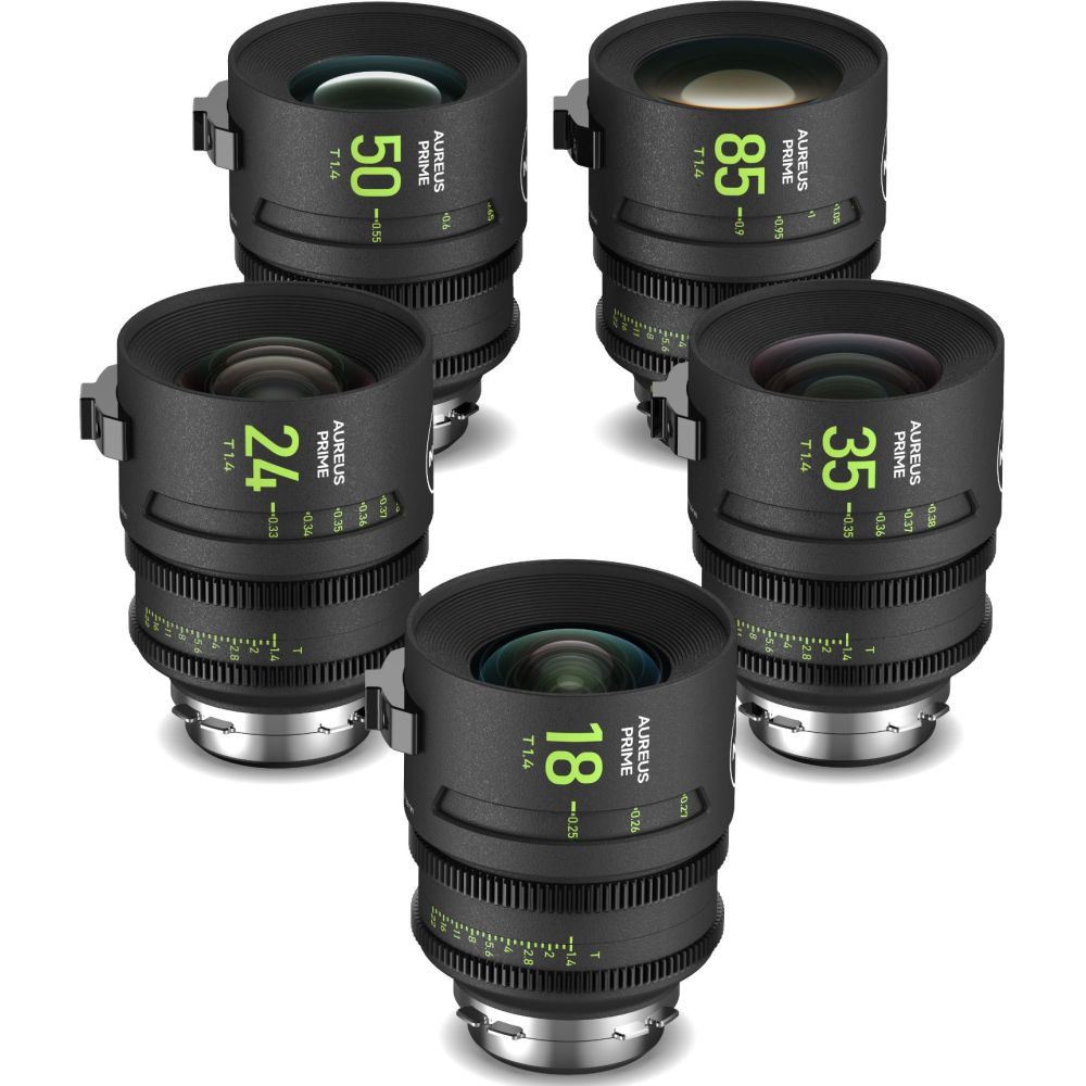 NiSi AUREUS PRIME SET PL-Mount (18/T1.4, 24/T1.4 ,35/T1.4, 50/T1.4, 85/T1.4), 1x Hardshell Schutzhülle