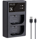 K&F Concept LP-E6NH Duales Batterieladegerät USB-C