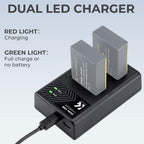 K&F Concept LP-E17 Duales Batterieladegerät USB-C