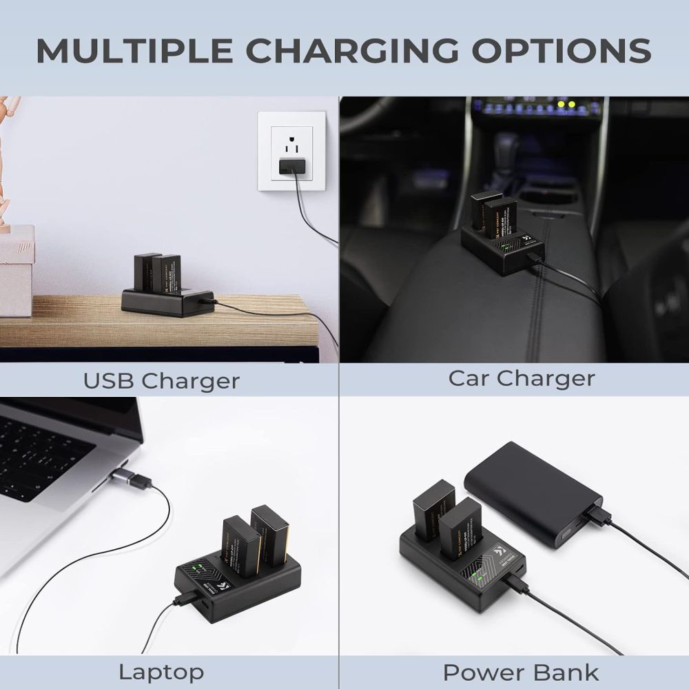 K&F Concept LP-E17 Duales Batterieladegerät USB-C