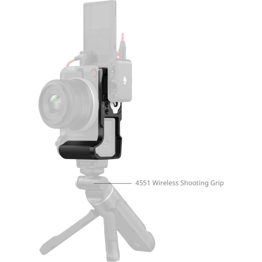 SmallRig 5429 L-förmige Montageplatte mit Handgriff für Canon EOS R50 V, schwarz