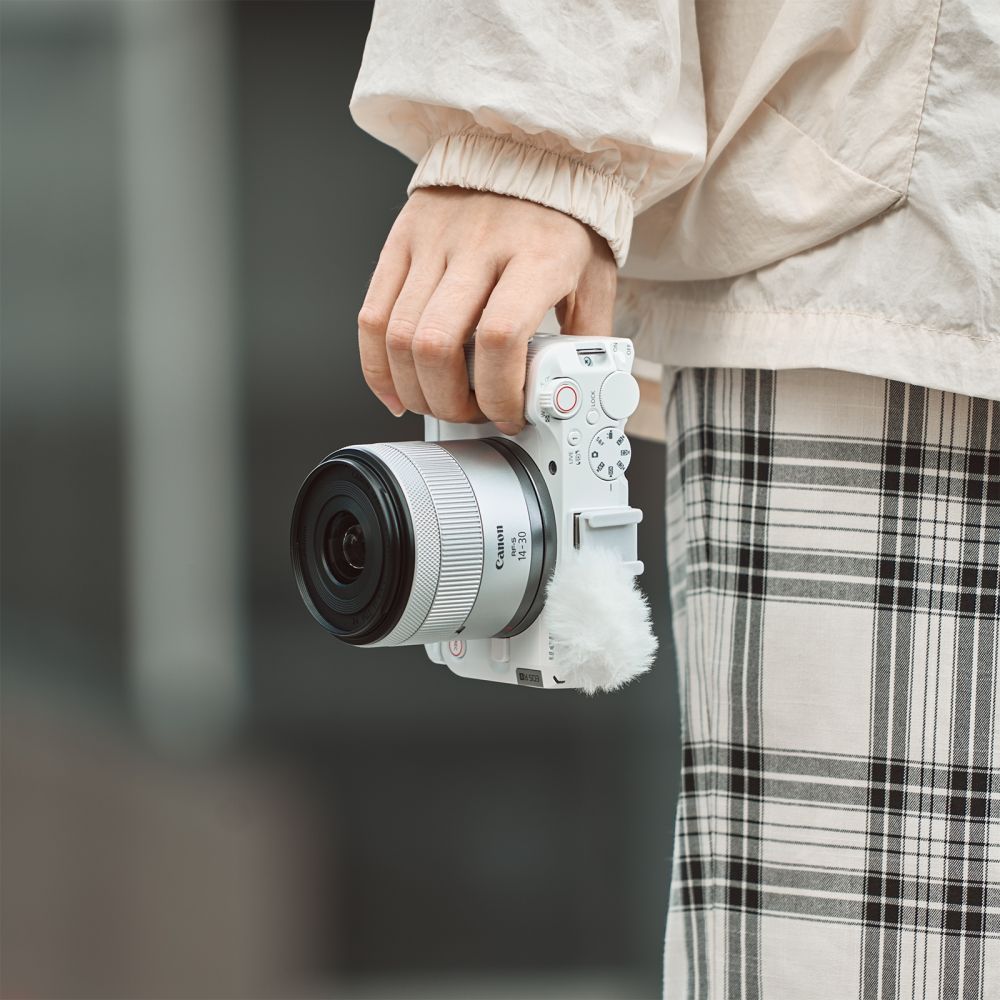 SmallRig 5430 L-förmige Montageplatte mit Handgriff für Canon EOS R50 V, weiß