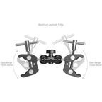 SmallRig 5331 Doppelkopf-Klemme in Krabbenform