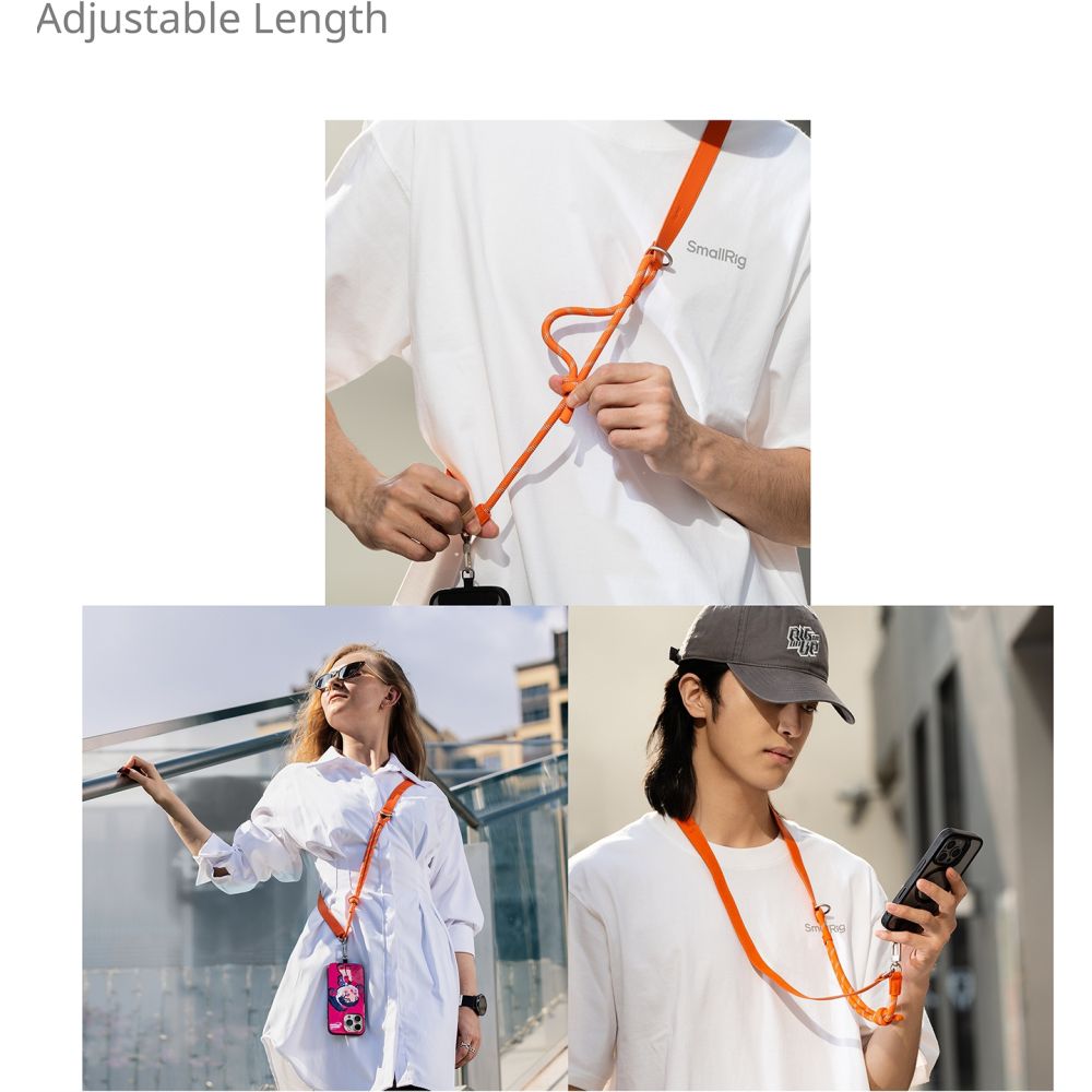 SmallRig 5300 FilMov Telefon-Schultergurt, orange