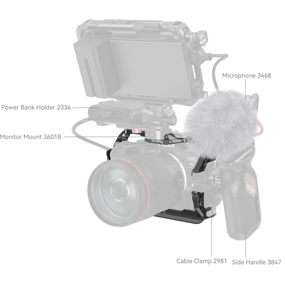 SmallRig 4159B Käfig für Canon EOS R6 Mark II