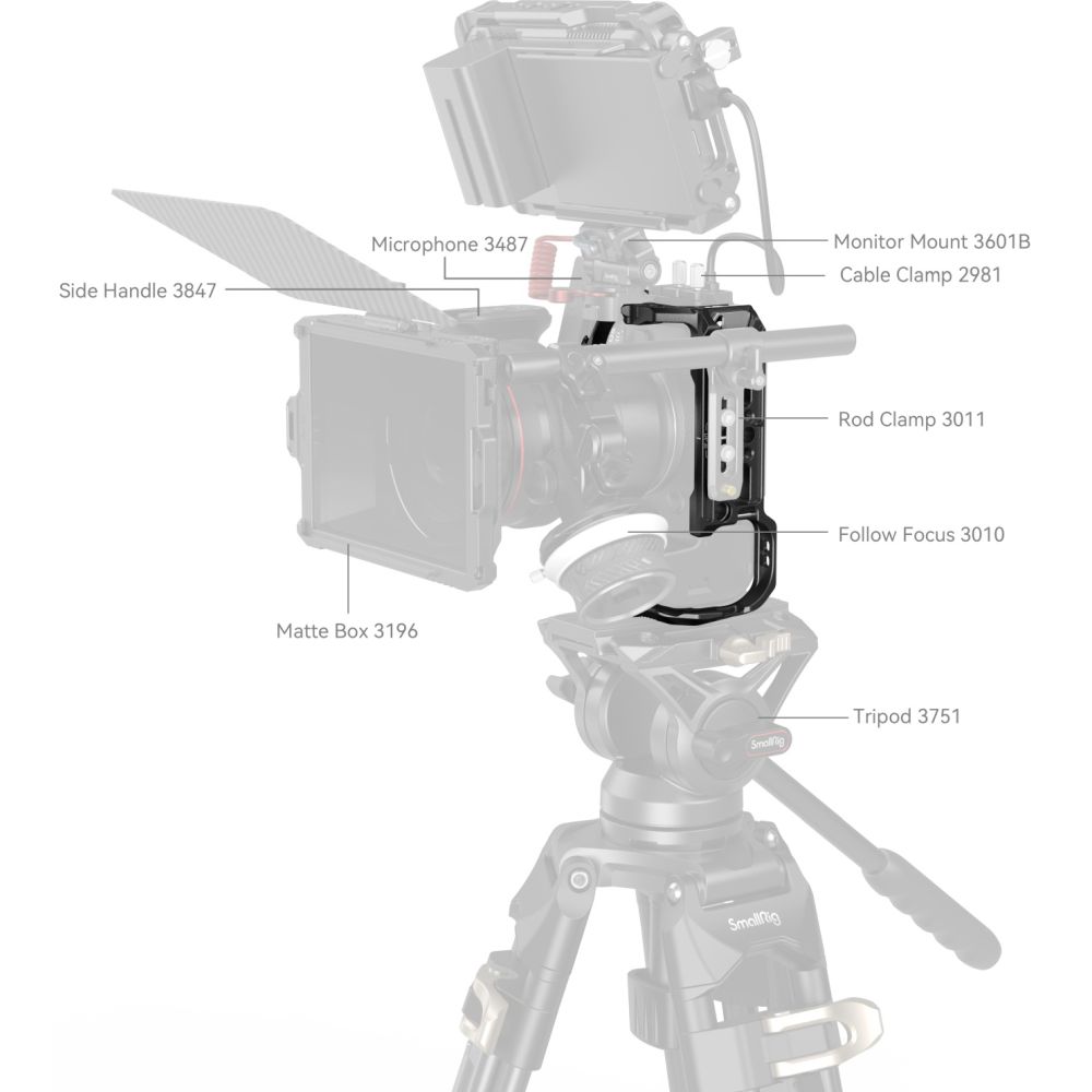 SmallRig 4159B Käfig für Canon EOS R6 Mark II