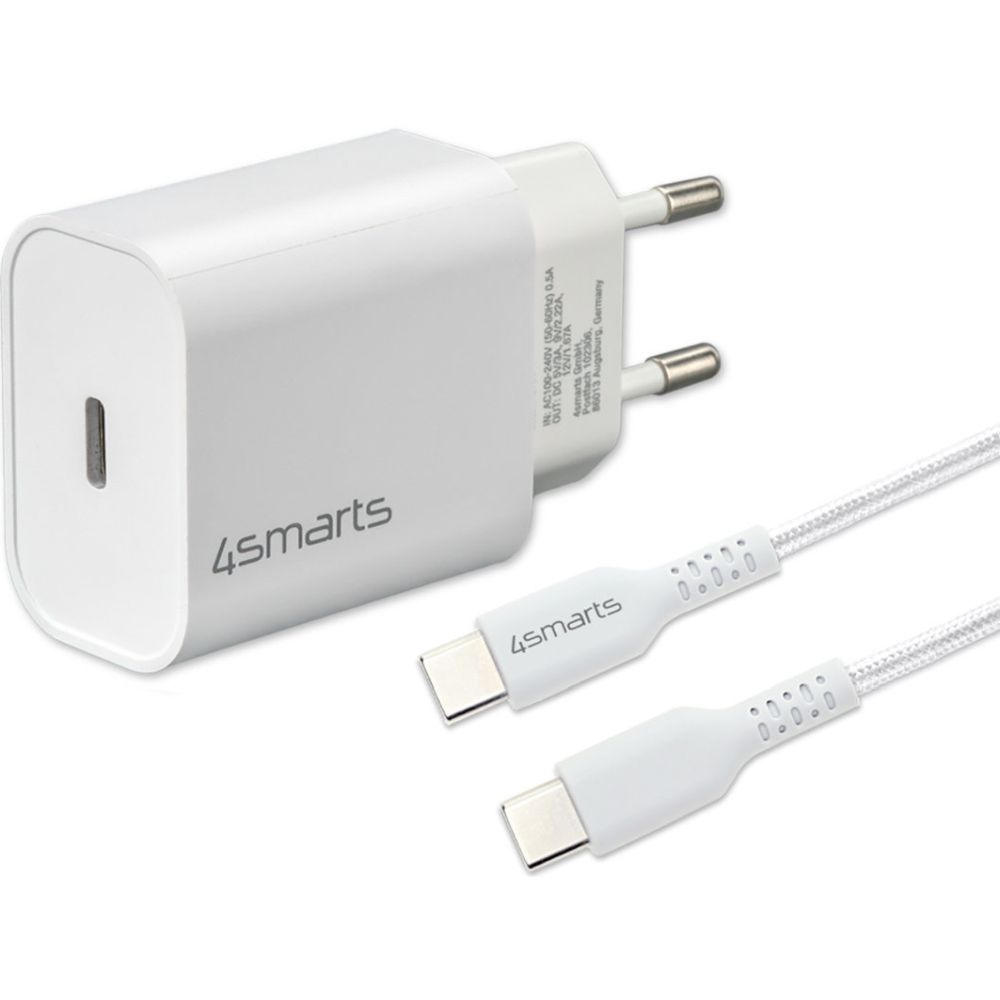 4smarts Ladegerät 20W + 1,5mtr USB-C Kabel