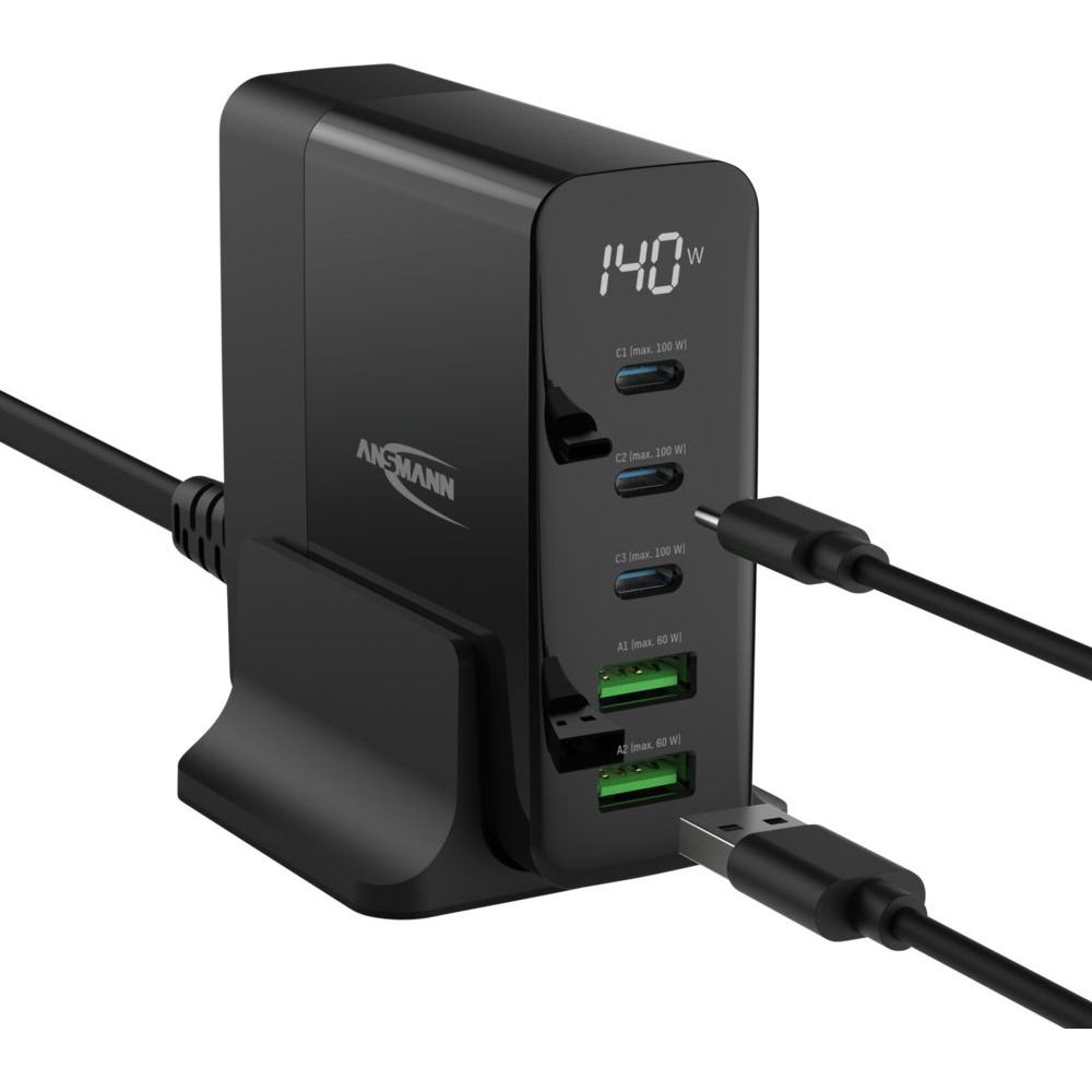 Ansmann DC5140PD Tischladegerät 140W mit Display