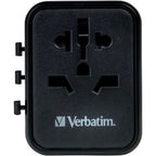 Verbatim UTA-02 Weltweiter Reiseadapter + USB-A & USB-C