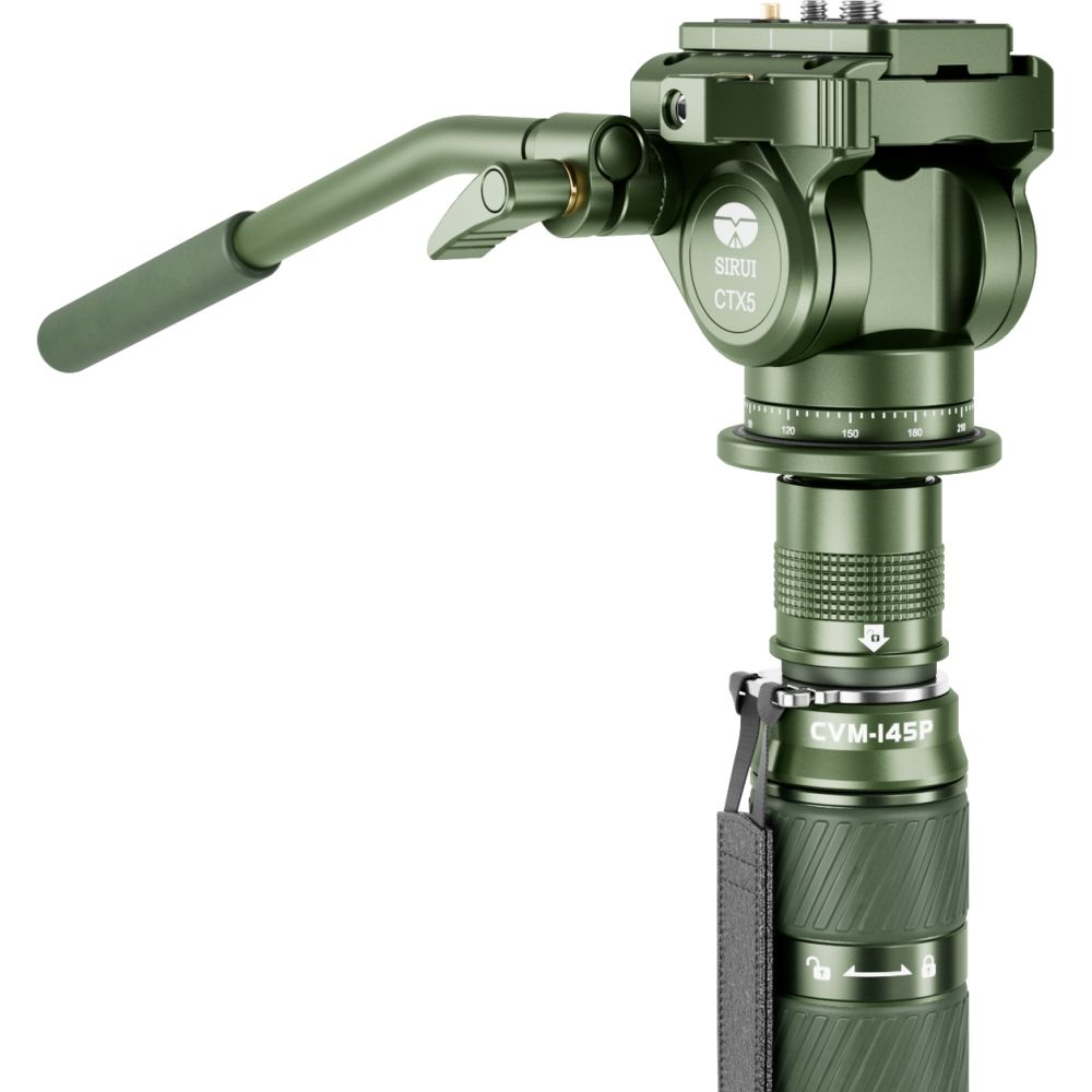 Sirui Rapid Einbeinstativ CVM-145P Video Set mit CT5X Kopf