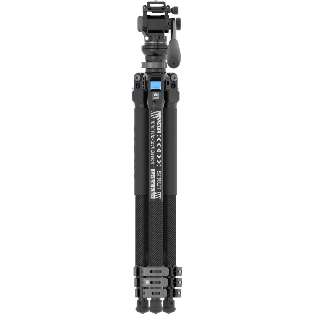 Sirui Landscape Carbon Stativ Kit L-224FL + KV-5 Videokopf (mit Flip Lock)