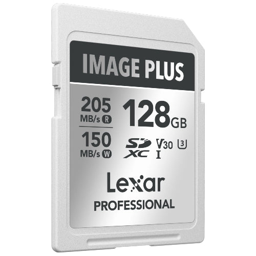 Lexar Image Plus SD-Karte UHS-I V30 R205/W150 MB/s - 128GB