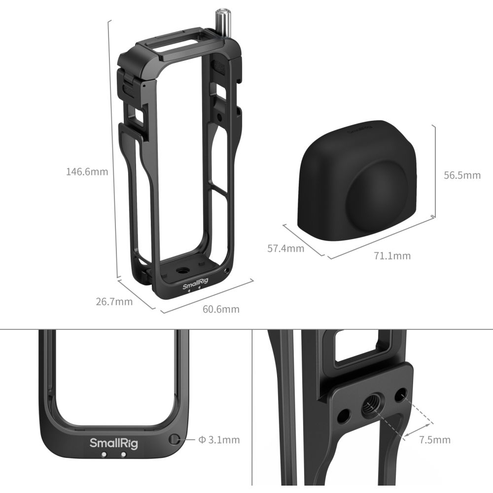 SmallRig 5195 Käfig für Insta360 X5