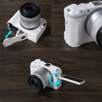 SmallRig 5431 Halb-Ledertasche für Canon EOS R50 V (Weiß)