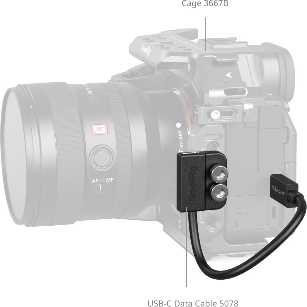 SmallRig 5078 USB-C Data Cable (Male to Female)