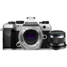 OM SYSTEM OM-5 II Silber + 45mm f/1,8
