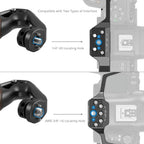 SmallRig 5252 Oberer Holzhandgriff mit 1/4"-20 und ARRI 3/8"-16 Feststellschraube