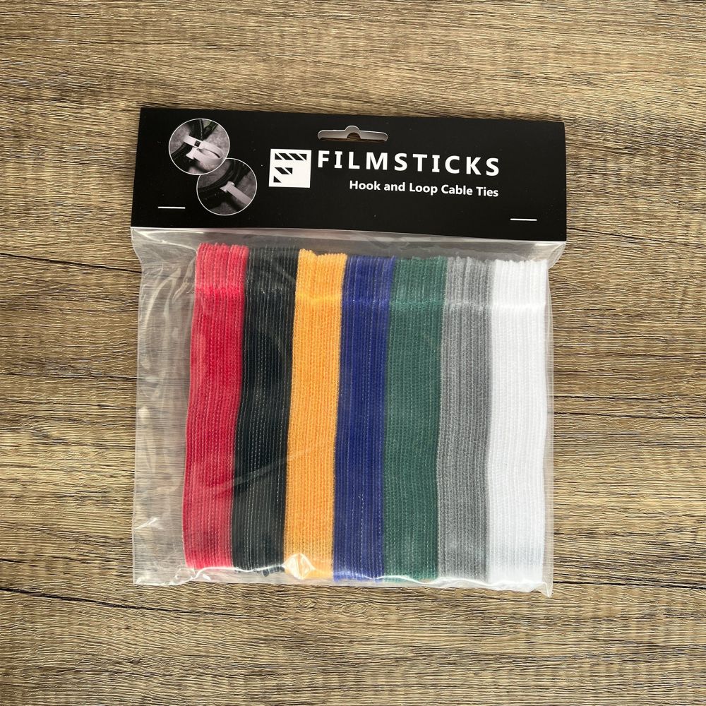 Filmsticks Kabelbinder mit Haken und Schlaufe - 15cm